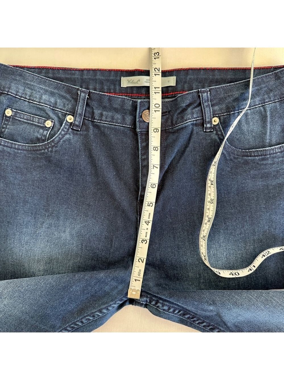 Womens Woolrich Jeans Dark Blue slim Skinny Jeans Size 12 - Picture 7 of 9
